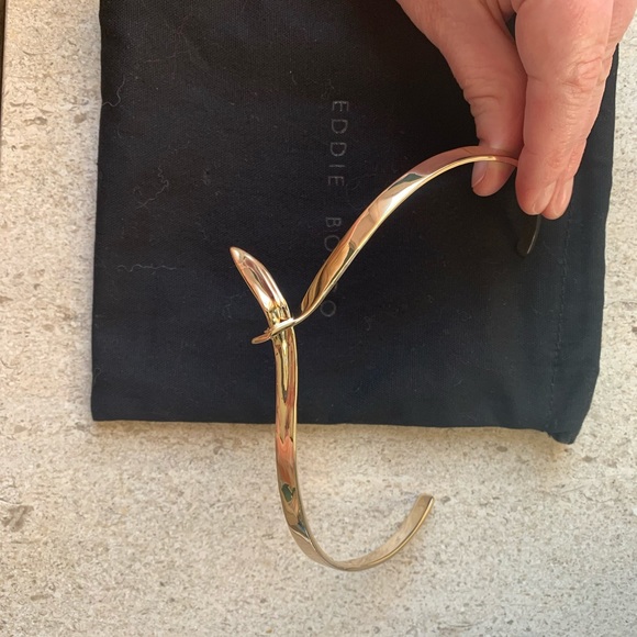 Eddie Borgo Gold Kerchief Slip Collar. Elegant Gold Choker! - Picture 3 of 7